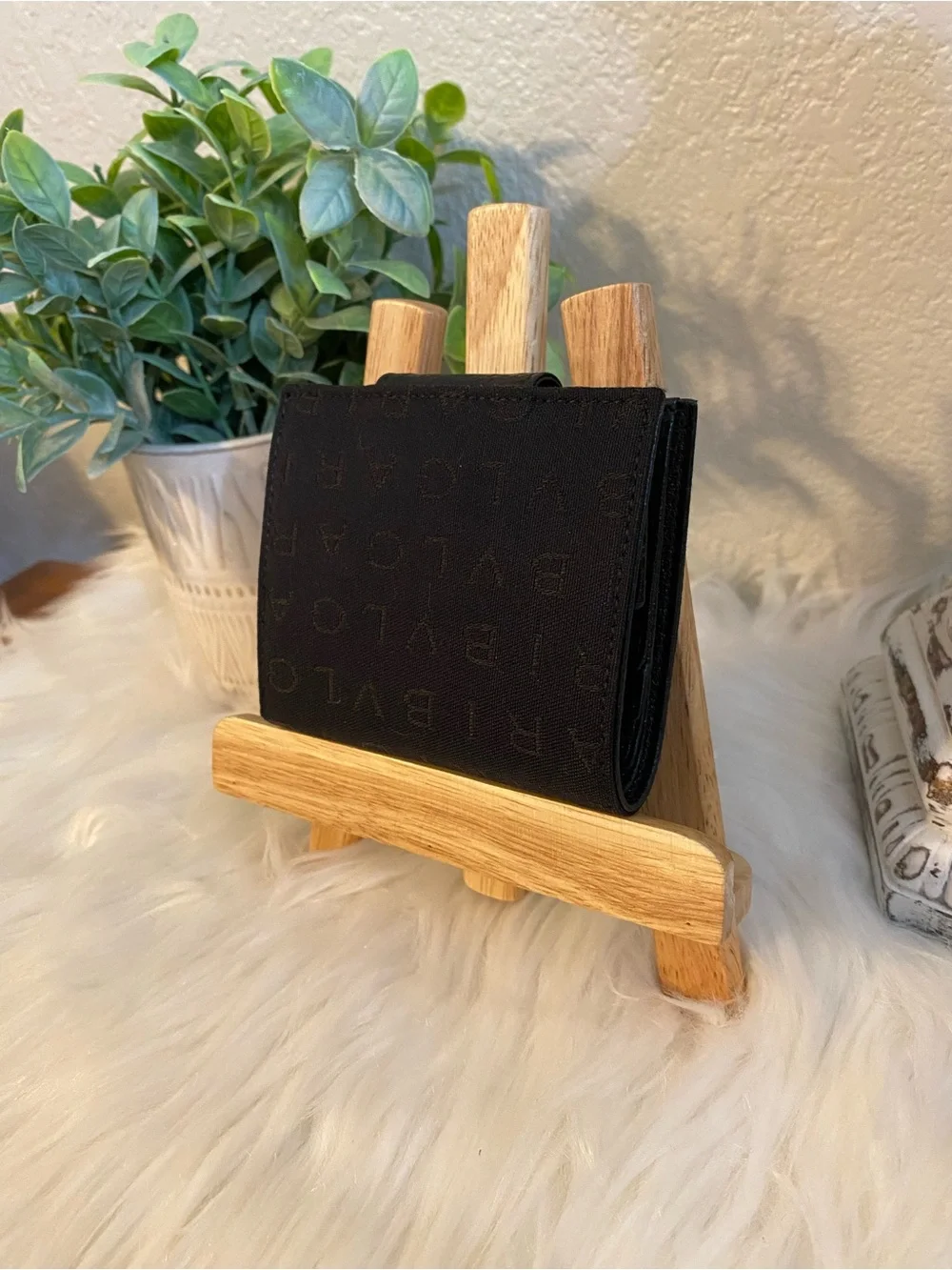 Bulgari Black Snap Card Holder